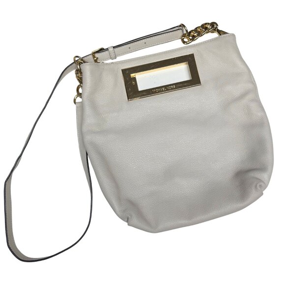 Michael Kors Berkley Medium Messenger – White Leather - Picture 9 of 14